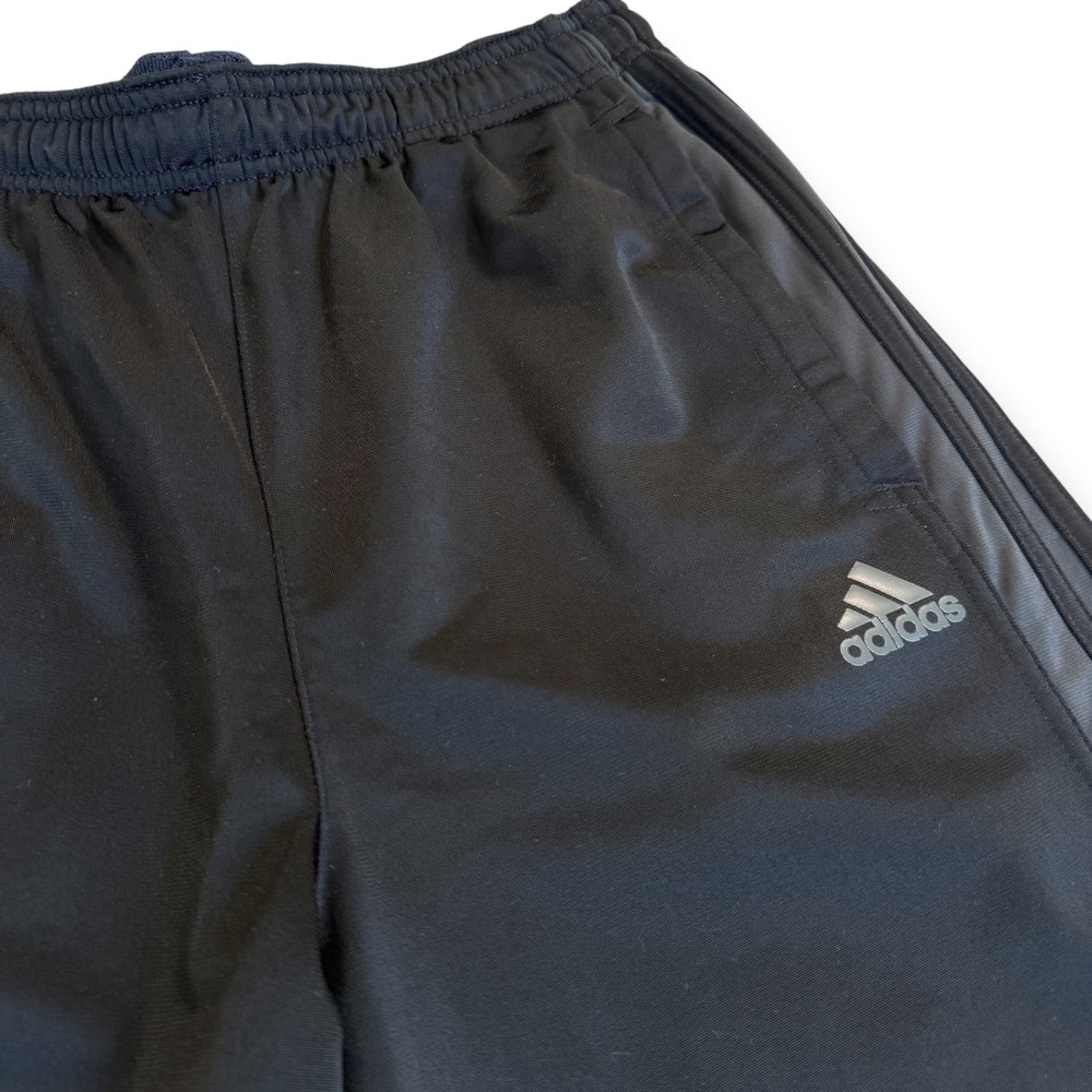 Adidas Black Track Pants Mens Sz Med Primegreen 3-Stripe Athletic Streetwear Gym
